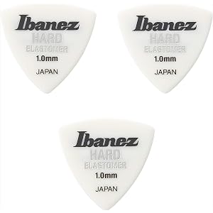 Ibanez アイバニーズ 新素材エラストマーを使用した新感覚ピック 3枚入 シャープなトライアングル形状 HARD 1…
