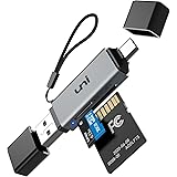 SDカードリーダー USB 3.0 uniAccessories Type-C 2-in-1カードリーダー SD/TF同時読み書き OTG対応 高速転送 iMac、PC、Windows11、Android スマホ 、iPad Pro、ピクセル、Mac