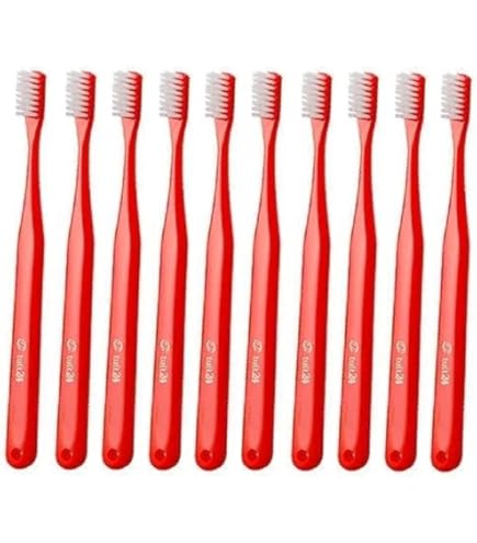 Amazon | タフト24 オーラルケア 一般成人用 3列歯ブラシ 10本セット S