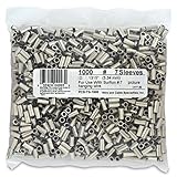 Surflon Size 7 - 1000-Piece Picture Wire Crimping Sleeves, Bright [並行輸入品]