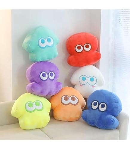 (未使用･未開封品)　Splatoon2クッション イカ(ブライトブルー) ぬいぐるみ  高さ35cm wyeba8q Amazon.co.jp: Splatoon2クッション イカ(ブライトブルー