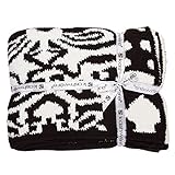 KASHWERE (カシウェア) ダマスク ブランケット DAMASK BLANKET T-30-83-52 Chocolate /Creme ギフトにも！ [並行輸入品]