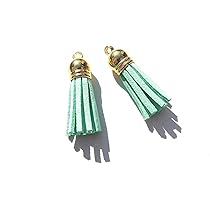 Amazon.co.jp: [Jewel] ゴールド金具付き スエード調 タッセルチャーム 