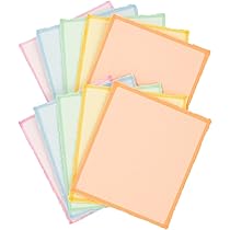 Amazon | 和紙ミニ色紙 10枚セット｜両面淡色・耳付き｜5色