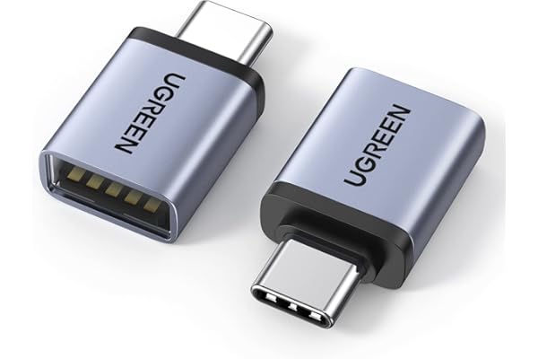 UGREEN USB Type C 変換アダプター USB3.2 Gen1 高速転送 タイプC 2個セット Thunderbolt 3 OTG対応 iPhone 15 Pro Max MacBook Pro 2021 MacBook Air 2022 iPad Pro 2021 及び ほかのUSB-C機器などに対応 変換コネクタ