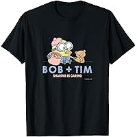 Amazon | ミニオン BOB&TIM(2D) Tシャツ | Tシャツ・カットソー 通販