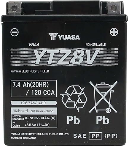 Amazon | YUASA YTZ8V（充電済）PCX,YZF適合 GTZ8V,TTZ8V,FTZ8V