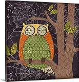 Paul Brentプレミアムシックラップキャンバス壁アート印刷題名ハロウィンファンタジーフクロウIV 24" x 24" 2384498_24_24x24_none
