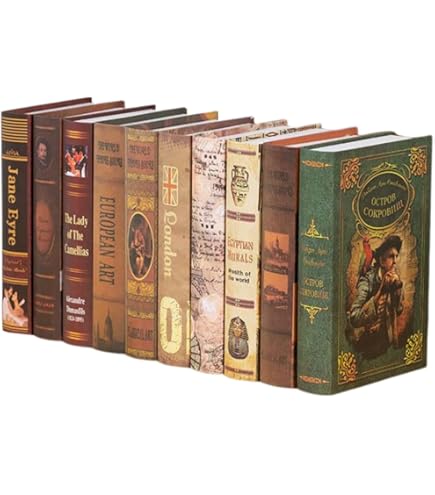 Amazon.co.jp: ダミーブック アンティーク 洋書風 インテリア 本