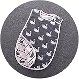 6重 ガーゼスリーパー ガーゼおくるみ パジャマ 寝袋 オーガニックコットン (45*80 cm, スワン)