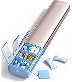 Amazon.co.jp: Vaydeer ピルケース 1週間 1日2回 薬ケース 金属製 AM