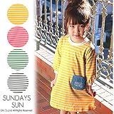 （サンデイズサン）SUNDAYS SUNデニムポケットボーダーワンピース 100 グリーン