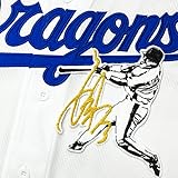 中日ドラゴンズ 刺繍ワッペン 立浪 和義 シルエット 2 & サイン ユニフォーム 応援 立浪和義