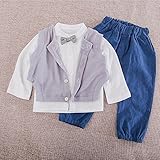 Narashop3点セット　スーツ　タキシード　男の子 キッズ 卒園式・発表会・結婚式・卒業式・七五三 子供スーツ (90, ブルー)