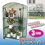 簡易温室 グリーンキーパー(フラワースタンド) 【3段】 スチール製 左右別棚式 生活用品 インテリア 雑貨 花 ガーデニング スタンド top1-ds-1220264-ak [簡易パッケージ品]