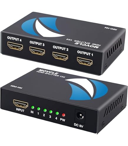 Amazon | 【PCATEC】4K HDMI分配器 HDMI Splitter(1入力×8出力)3D Ver1