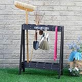 ツールスタンド[高枝鋏・支柱・ホウキなどのガーデン用品をすっきり収納！] ノーブランド品