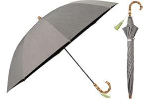 【2025】最強の日傘 日傘 UVO（ウーボ）60cm 無地タッセル グレー 《遮光率100%・UVカット率100%・UPF50＋・晴雨兼用・耐風・遮熱》 長傘 60cm 大きい 通勤 通学 旅行 オシャレ 可愛い 女性 レディース UVO60S-27