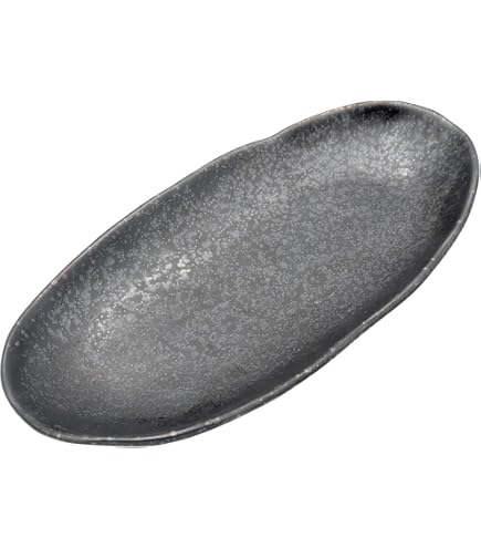 Amazon.co.jp: 木村一郎 傑作 益子焼益子窯 柿釉 竹絵皿 飾り皿 共箱