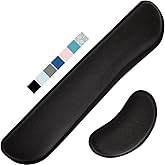 Gorilla Grip Silky Gel Memory Foam Wrist Rest for Computer Keyboard, Mouse, Ergonomic Design for Typing Pain Relief, Desk Pad