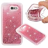 Samsung Galaxy j3 Emerge、液体ケース、ASSTARファッションクリエイティブデザイン流れる液体フローティングLuxury Bling Glitter Sparkleダイヤモンド
