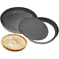 Amazon | ESTVLB タルト型 20cm 底取式 2個セット 炭素鋼 非粘着