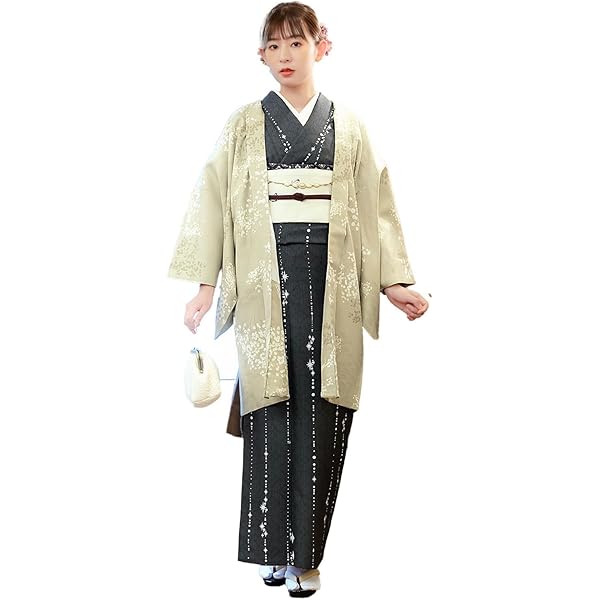 レース 羽織 総レース サーモンピンク色／花模様 フリーサイズ スプリングコート ★ Amazon | [きもの遊美] レース 羽織 総レース サーモンピンク色／花