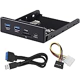 3.5インチフロントパネル 多機能 Type C / USB3.0 / TF SD/デスクトップフロッピードライブのUSB3.0外部インターフェイスを拡張して 【多機能 Type C * 1 + USB3.0 * 2 + TFカード * 1 + SD