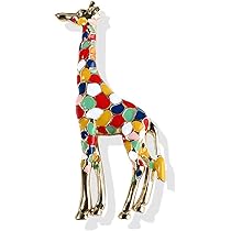 キリン　ブローチ Amazon | PULABO ウィリーキリン形状金属エナメルピンバッジ