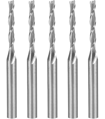 Amazon.co.jp: Oフルートエンドミル 1/8シャンク、1/16 切削直径、12mm