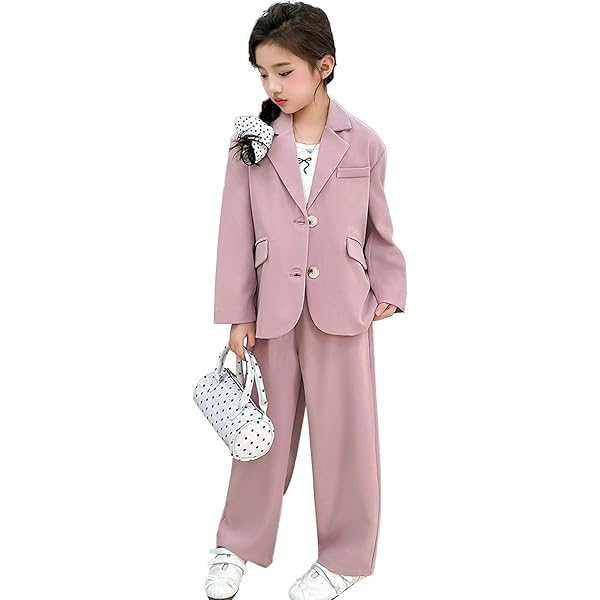 Amazon | [BLZXIAN] 女の子 フォーマル スーツ 上下セット