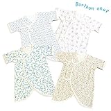 ボリボンウーフ(boribon oeuf) コンビ肌着/ベビー/新生児肌着 キャド/ナチュール柄 A 50-60cm