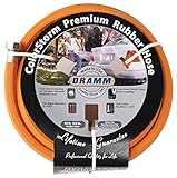 Dramm 17002 ColorStorm Premium 50-Foot-by-5/8-Inch Rubber Garden Hose, Orange [並行輸入品]