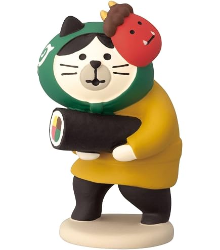 Amazon.co.jp: デコレconcombre 鬼っこ猫 恵方巻 約26×33×h43 ZFK