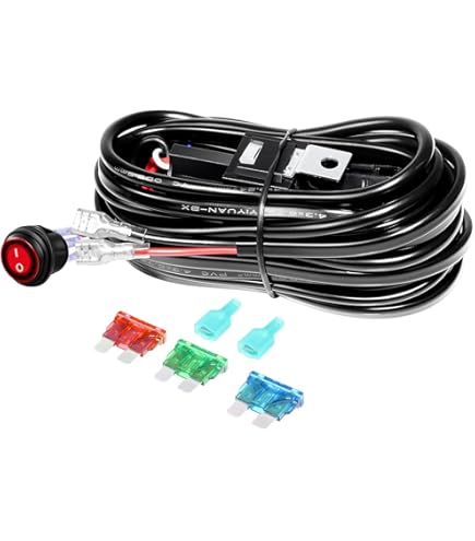 Amazon.co.jp: LEDライトバー配線ハーネスキット4リード12Vオンオフ