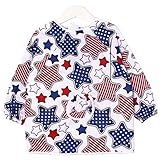 幼児 エプロン ベビー 長袖 スモック 食事用 お絵かき用 泥遊び用 1-2歳 (11)