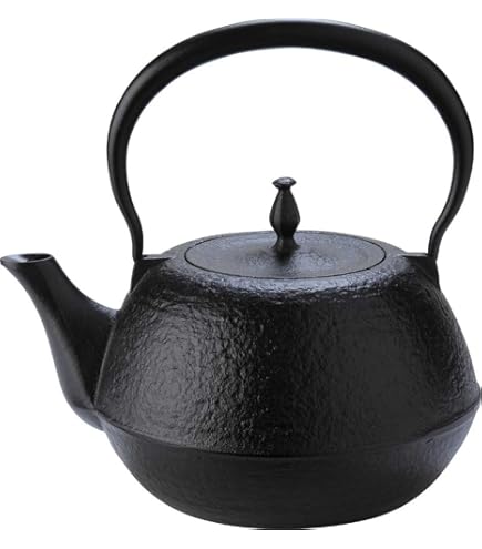 Amazon｜OSK IH対応 鉄瓶 ブラック 約1L(容積:約1.2L) くまのがっこう