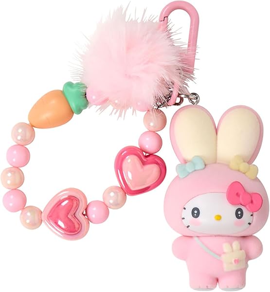 Sanrio 776700 Keychain (Fluffy Rabbit Party), Hello Kitty - 1