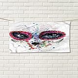 シュガースカルPersonalizedハンドタオルSpooky Big Eyes Cat Face Girl Portrait芸術的Ceremonial Celebration printcheapマ
