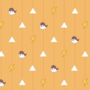 CCINEE 鬼滅の刃 和柄 布 生地 巾約150cm×1m切売カット コットン 手作り プレゼント コスプレ (善逸, 1m)