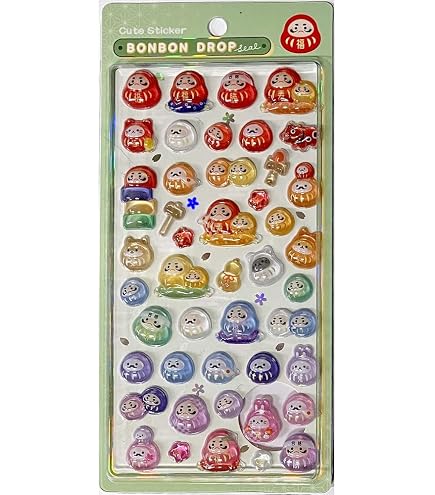新作　ボンボンドロップシール　　漢字　和柄　５枚 Amazon.co.jp: ボンボンドロップシール 漢字 クーリア 正規品 和柄