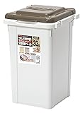 サンコープラスチック 日本製 ジョイント式 ゴミ箱 ビスダボ 33L ライトブラウン