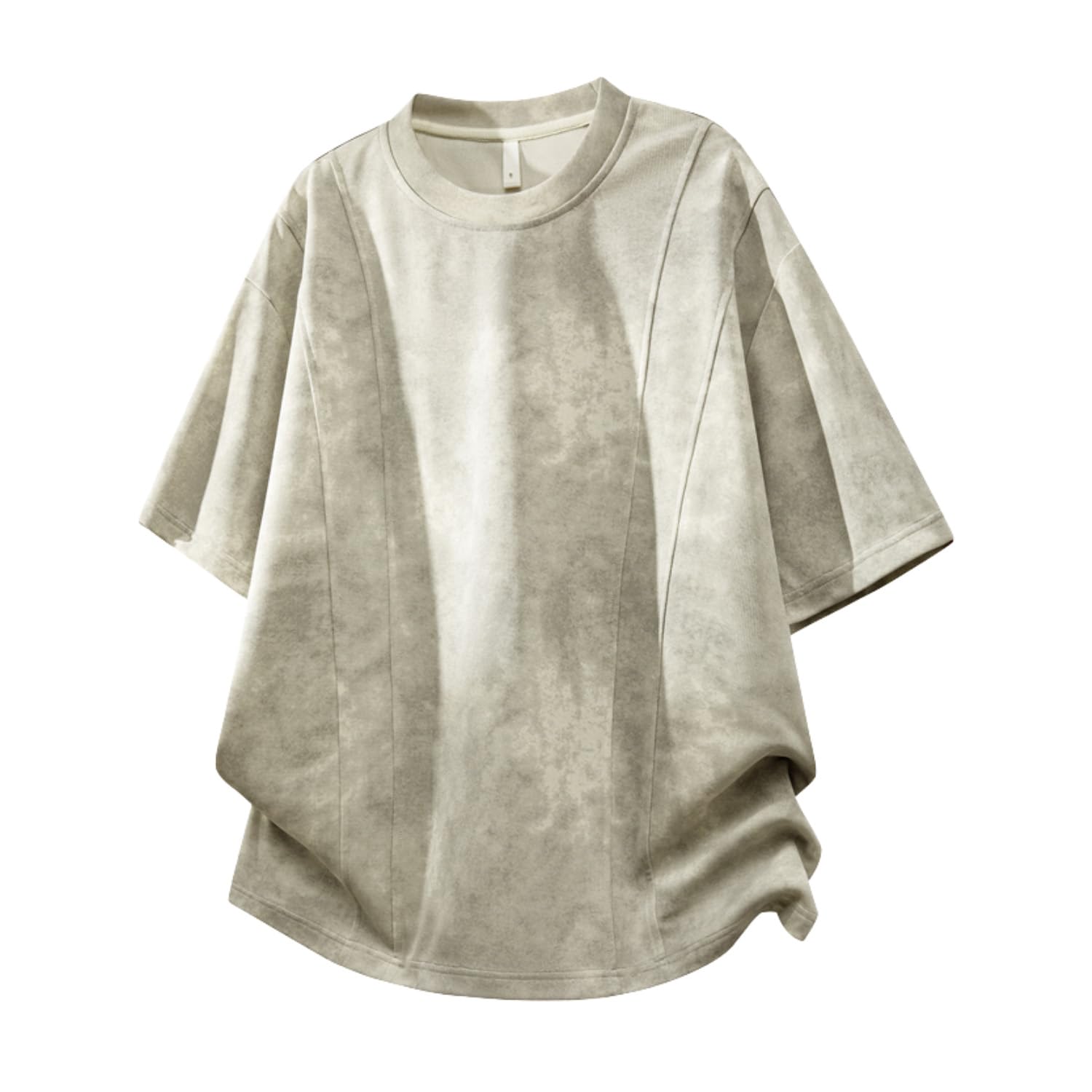 foveitaa Men's Summer Tie Dye T-Shirt, Short Sleeve, Cooling Sensation, Ice Silk, Cooling, Large Size, Loose, Sweat Absorbent, Quick Drying, Thin, Breathable, Comfortable, Casual, Simple, Stylish - 1