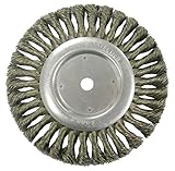 Weiler 36279 Vortec Pro Knot Wire Wheel, Standard Twist, 8, 0.23 Steel Fill, 5/8 Arbor Hole (Pack of
