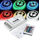 ILS - 24 Keys RGB LED Strip Music Sound 3 Channel IR Remote Controller Dimmer DC12-24V