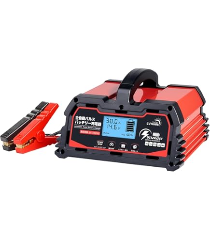 Amazon.co.jp: リョクエン（LVYUAN）30A 全自動パルスバッテリー充電器
