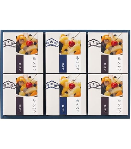 Amazon | 榮太樓總本鋪 あんみつ 6個入 | 榮太樓總本鋪 | 和菓子ギフト