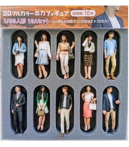 Amazon.co.jp: TISHITA 【3 個セット】1/64 フィギュア 女性 塗装済み