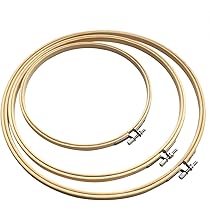 Amazon.co.jp: 3枚 刺しゅう枠 径20cm、26cm、30cm 円形クロス