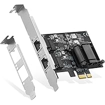 80g 2個　100g2個 Amazon | 2ポートギガビットPCIeネットワークアダプター、Intel